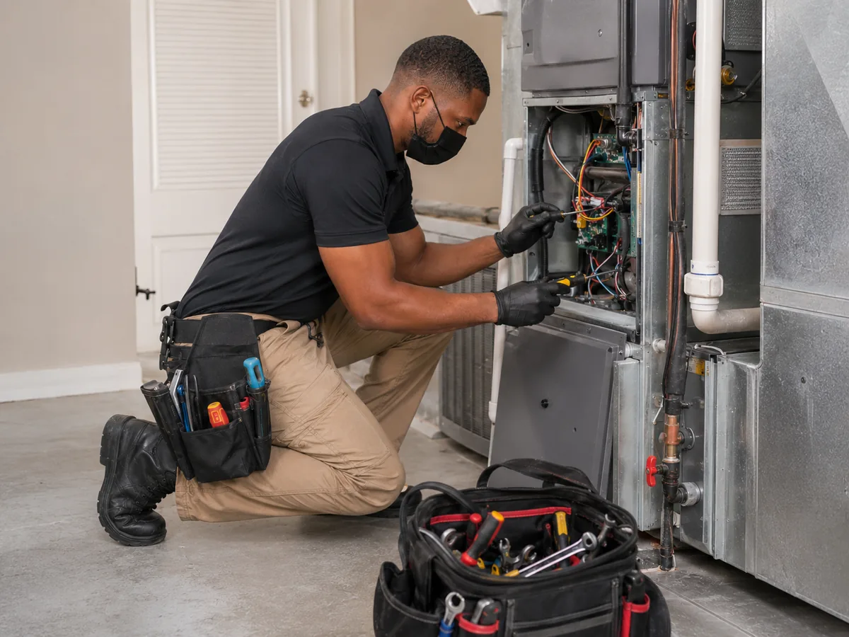 Furnace and heat pump HVAC service and repair